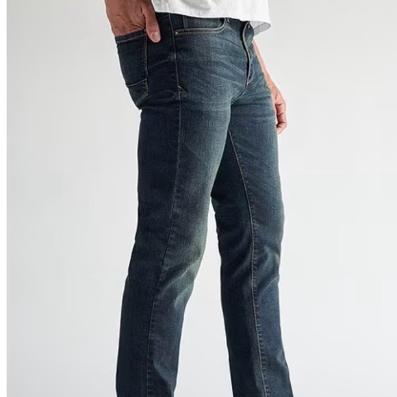 1118 NWT Devil-Dog Dungarees Slim Straight Jeans -  Size 36Wx32L - Blue - Moore - Picture 1 of 12